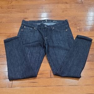 7 for all mankind Dark Wash Straight Leg Jeans